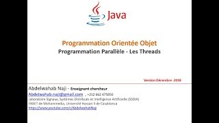 JAVA  THREAD  PROGRAMMATION PARALLELE [upl. by Hada73]