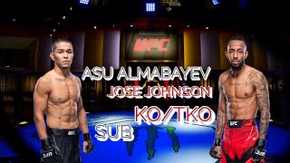 UFC ASU ALMABAYEV VS JOSE JOHNSON [upl. by Alleroif]