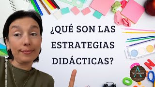 CONCEPTO DE ESTRATEGIAS DIDÁCTICAS  CONCEPT OF DIDACTIC STRATEGIES [upl. by Ongun]