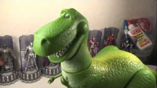 Toy Story Collection Rex The RoarrN Dinosaur Talking Movie Toy Review [upl. by Mobley]