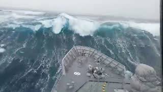 Ships in Storms  10 TERRIFYING MONSTER WAVES Hurricanes amp Thunderstorms at Sea [upl. by Erdreid]