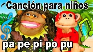 Canción pa pe pi po pu  El Mono Sílabo  Videos Infantiles  Educación para Niños [upl. by Anuayek]