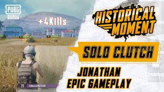 JONATHAN the OneMan Army😎 Historical Moment  PUBG MOBILE [upl. by Wesa933]