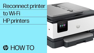 How to reconnect an HP printer to a wireless network  HP printers  HP Support [upl. by Inavoj839]