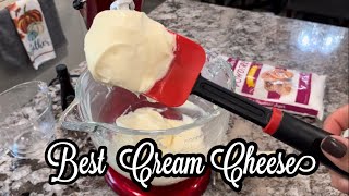 BEST Cream Cheese Frosting  How To Make Easy amp From Scratch [upl. by Kutzenco906]