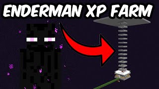 Minecraft Enderman XP Farm 1202  BEST DESIGN [upl. by Kuster380]