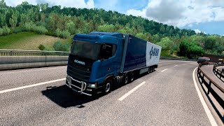 🚛 Relaxing Italian Highway Drive  Manual Shifting with Logitech G29 amp SCANIA S [upl. by Veedis]