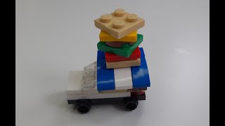 Lego mini fastfood burger car [upl. by Anhsirk]