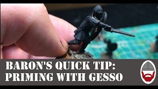 Priming Miniatures With Gesso [upl. by Draned]