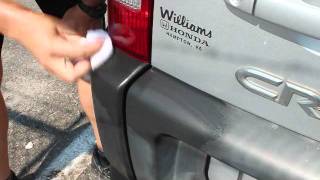 Honda CRV Bumper Restoration Pebble or Grainy Surface [upl. by Susette]