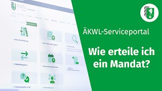 Anwendungsvideo ÄKWLServiceportal Wie erteile ich ein Mandat [upl. by Chrisse]