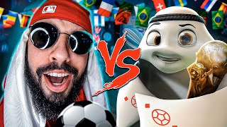 Mascote da Copa Qatar 2022 Laeeb Vs Mussoumano  Batalha de Rap Copa do Mundo 2022 [upl. by Laith]