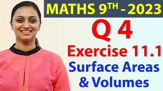 Q 4 Ex 111 Page No 141 Surface Areas amp Volumes  NCERT Class 9th Maths New Syllabus 2023 CBSE [upl. by Stephens]