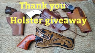 Ruger Wrangler Heritage Rough Rider Big Texas leather holster thank you give away [upl. by Jeth970]