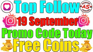 19 September 2024  Top Follow Promo Code Today  Free Coins [upl. by Suissac91]