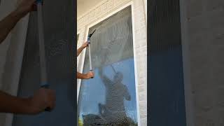 traditional window cleaning with a mop and squeegee diy windowcleaning satisfying [upl. by Gusty283]