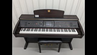 Yamaha Clavinova CVP305 digital piano arranger and stool in dark rosewood finish stock number 23441 [upl. by Jannel]