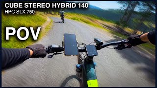 CUBE STEREO HYBRID 140 HPC SLX 750 POV ride [upl. by Susy]