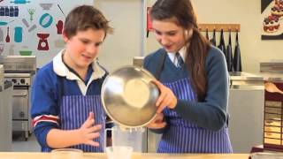 Teen Chef on Todays Schools Mixed Berry Pikelets [upl. by Walls405]