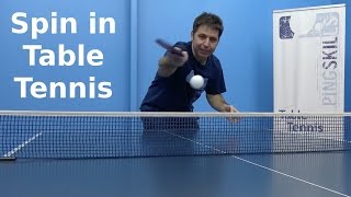 Spin in Table Tennis 271  PingSkills [upl. by Nilahs]