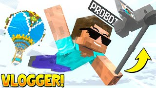 I BECAME A VLOGGER IN MINECRAFT [upl. by Lumbard]