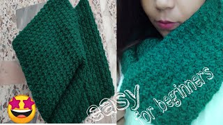 how to crochet muffler for a beginner [upl. by Aicert879]