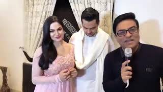 Veena Malik and Asad Khattak interview by Dr Ejaz Waris [upl. by Ynatterb]