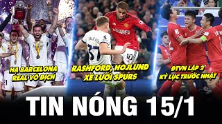 TIN NÓNG BÓNG ĐÁ 151 RASHFORD HOJLUND XÉ LƯỚI SPURS REAL ĐẠI THẮNG BARCA TUYỂN VN LẬP 2 KỶ LỤC [upl. by Ahsemit]