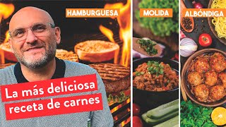 LA MAS DELICIOSA RECETA DE CARNE  HAMBURGUESAS  ALBONDIGAS  CARNE MOLIDA [upl. by Samella54]