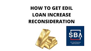 how to get eidl reconsideration fix or increase your sba eidl loan [upl. by Remat]