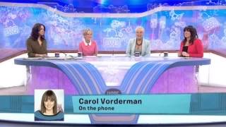 Carol Vorderman falls down stairs and breaks nose  chats to Loose Women 25th March 2013 [upl. by Rosmarin]