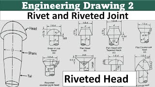 Rivet And Riveted Joint  Engineering Drawing 2 [upl. by Aiciled]