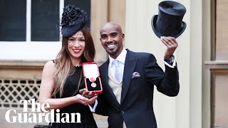 Its been incredible says Sir Mo Farah on receiving knighthood from Queen [upl. by Araminta]