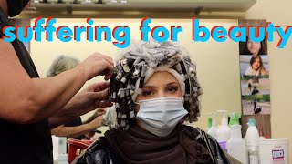 I GOT A PERM  A spiral perm vlog  Lexi Ladonna [upl. by Sorazal]