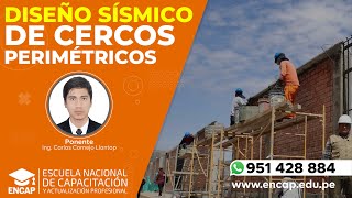 CURSO DISEÑO SÍSMICO DE CERCOS PERIMÉTRICOS  2024 [upl. by Nnylhsa476]