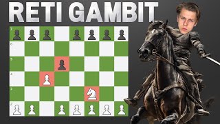 VERPLETTER Elke Tegenstander met de RETI GAMBIT OPENING [upl. by Damha]