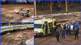 😱 Massive Speedway Crash Emil Saifudinov Rushed to Hospital 🚑 Sheffield V Ipswich [upl. by Ecnar]