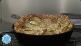 Recipe for a OnePan Apple Pancake  Martha Stewart [upl. by Ettessil]