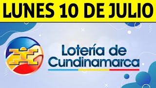 Resultados Lotería de CUNDINAMARCA Lunes 10 de Julio de 2023  PREMIO MAYOR 😱💰🚨 [upl. by Dnalsor]