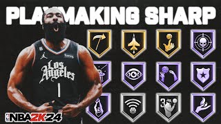 66 PLAYMAKING SHARPSHOOTER BUILD is UNSTOPPABLE in The REC in SEASON 5 on NBA 2K24 [upl. by Andie]