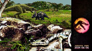 Fossil Motion Video • Jurassic Park 1994 Mega CD • Jurassic June 2024 240606 [upl. by Burrows]