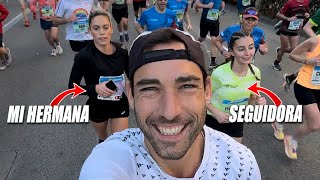 CORRO LA MEDIA MARATÓN DE BARCELONA CON MI HERMANA Y UNA SEGUIDORA [upl. by Dazhahs]