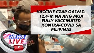 Vaccine Czar Galvez 124M na ang mga fully vaccinated kontraCOVID sa Pilipinas  News Live [upl. by Neelac]