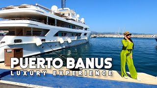 Puerto Banus Marbella Spain Luxury Lifestyle Experience Update April 2022 Costa del Sol  Málaga 4K [upl. by Nylhtiak]