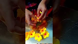 Simple flowers craft ideas waste paper dflower craft idea 💡 anu creations [upl. by Carena]