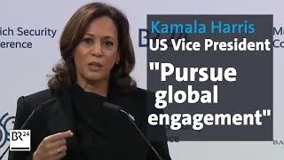 MSC 2024 Kamala Harris about the US in the world  BR24 [upl. by Esil]