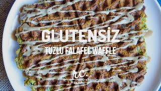 Glutensiz EN Farklı Tuzlu Falafel Waffle  Bitkisel Proteini Yüksek [upl. by Analart]