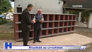 Átadták az urnafalat – ZTV Híradó 20231102 [upl. by Dranyer]