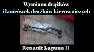 Wymiana drążków i końcówek drążków kierowniczych Laguna II [upl. by Harv]