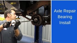 Axle repair bearing installation [upl. by Isnam]